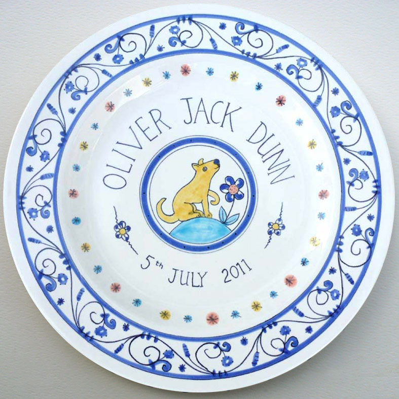 4 New baby plate