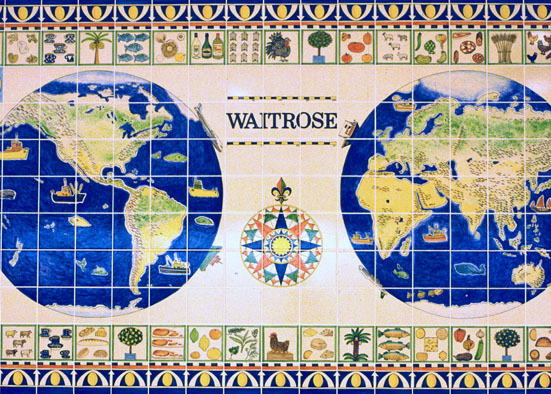 5 Waitrose tile panels