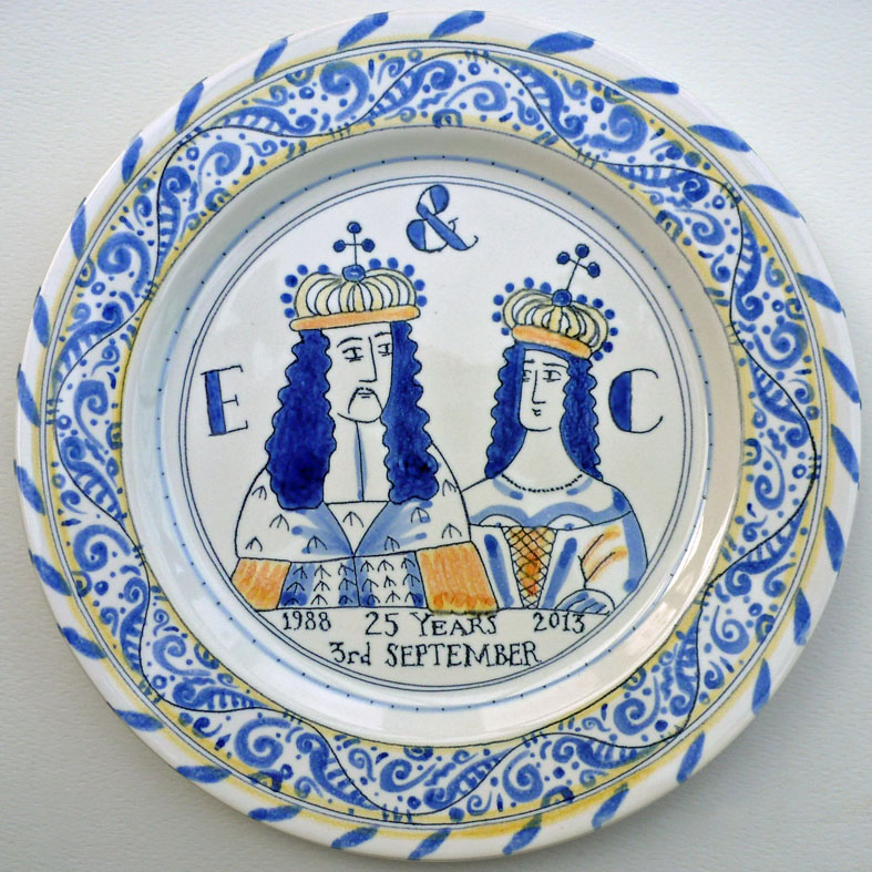 9 Anniversary plate