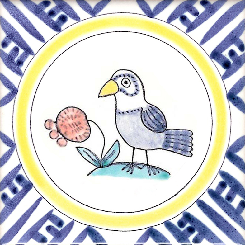 Bird and Flower tiles