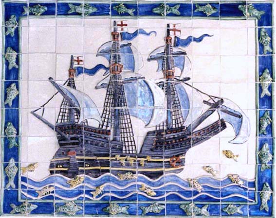 Bahamas ship tile panel