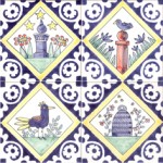 Birds and Bees tiles