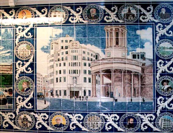 Broadcasting House tile panel