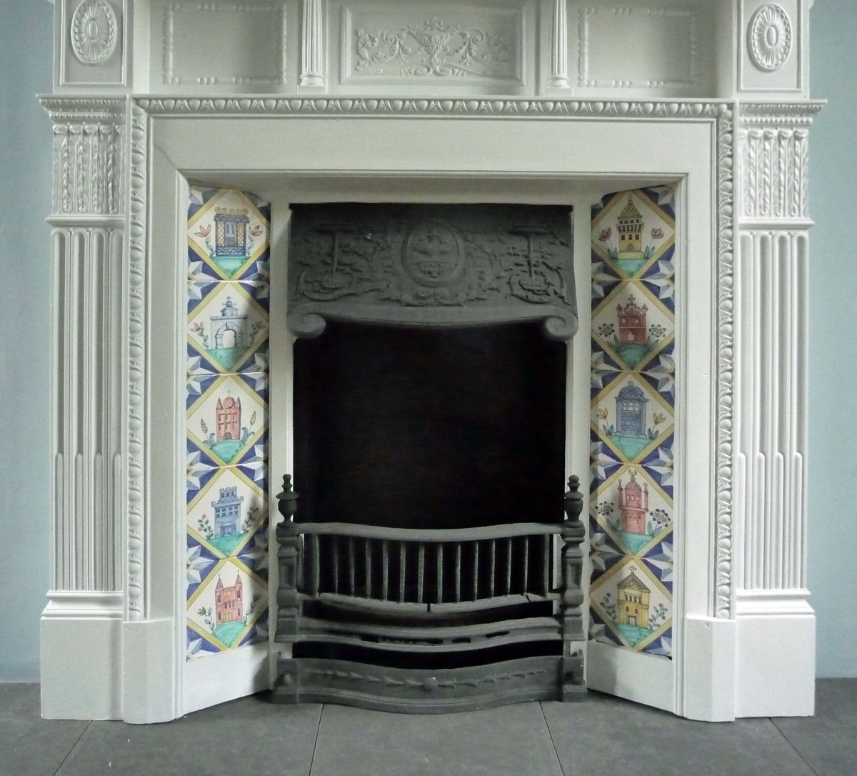 Fireplace tiles
