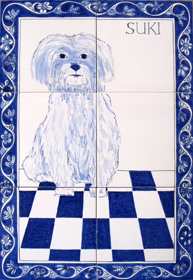 Dog tile panel