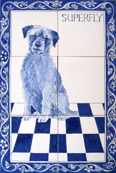 Dog tile panel
