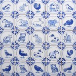 Mini Delft animal and bird tiles