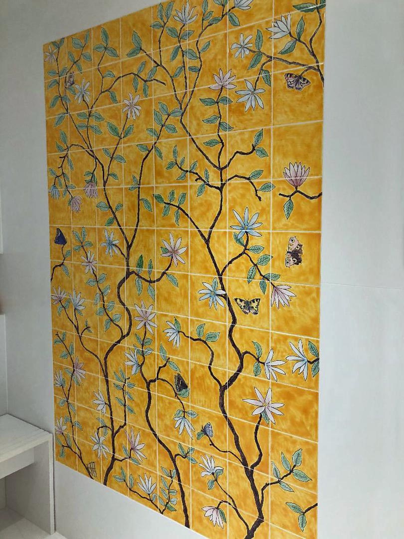Chinoiserie shower 