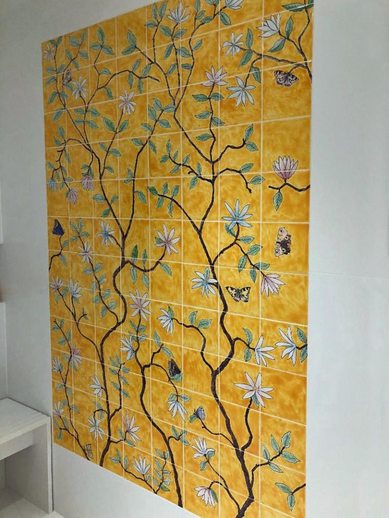 Chinoiserie shower 