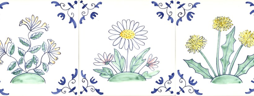 Wild flower tiles