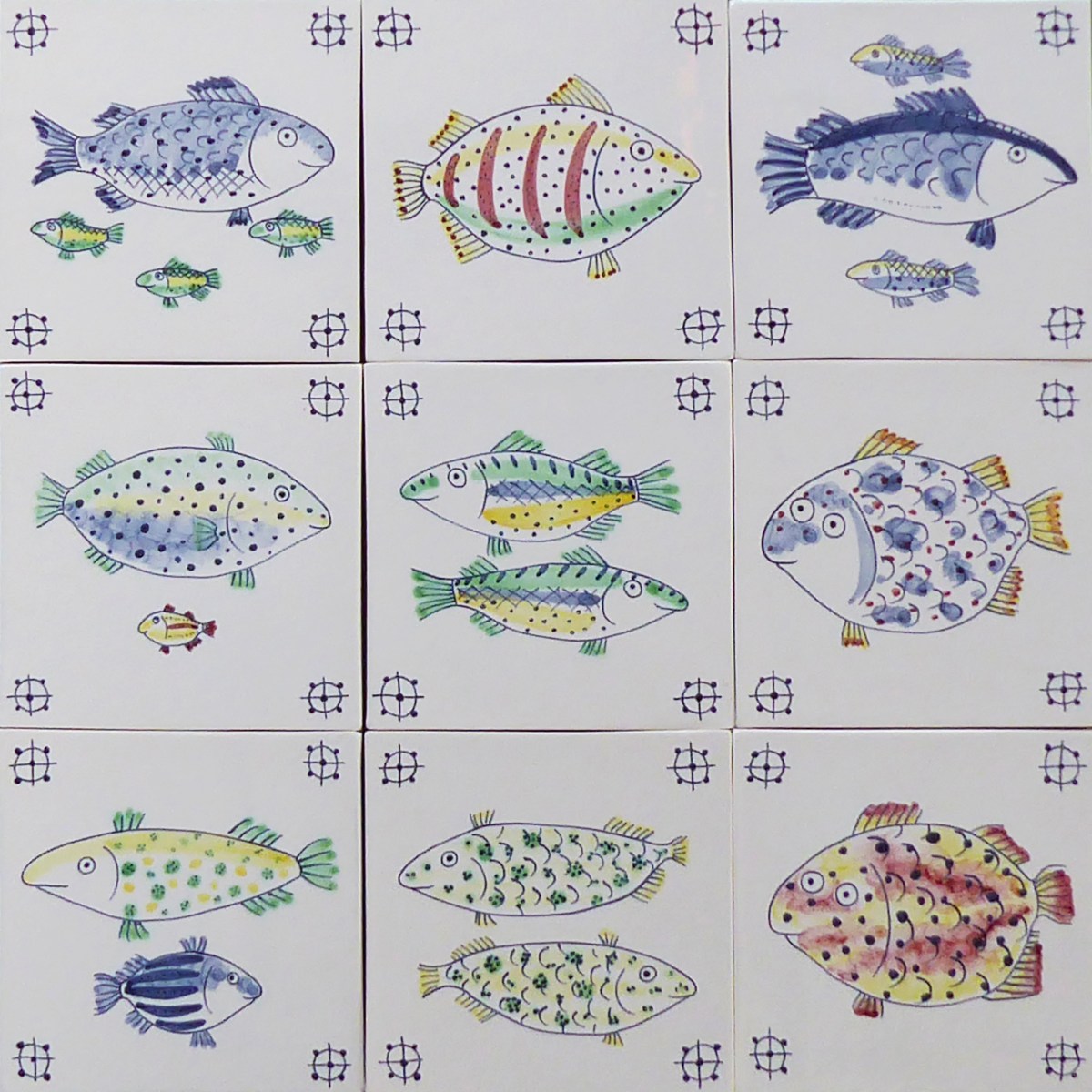 delft fish tiles