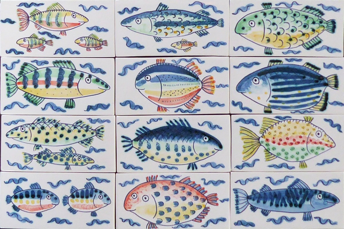 Little rectangular fish tiles