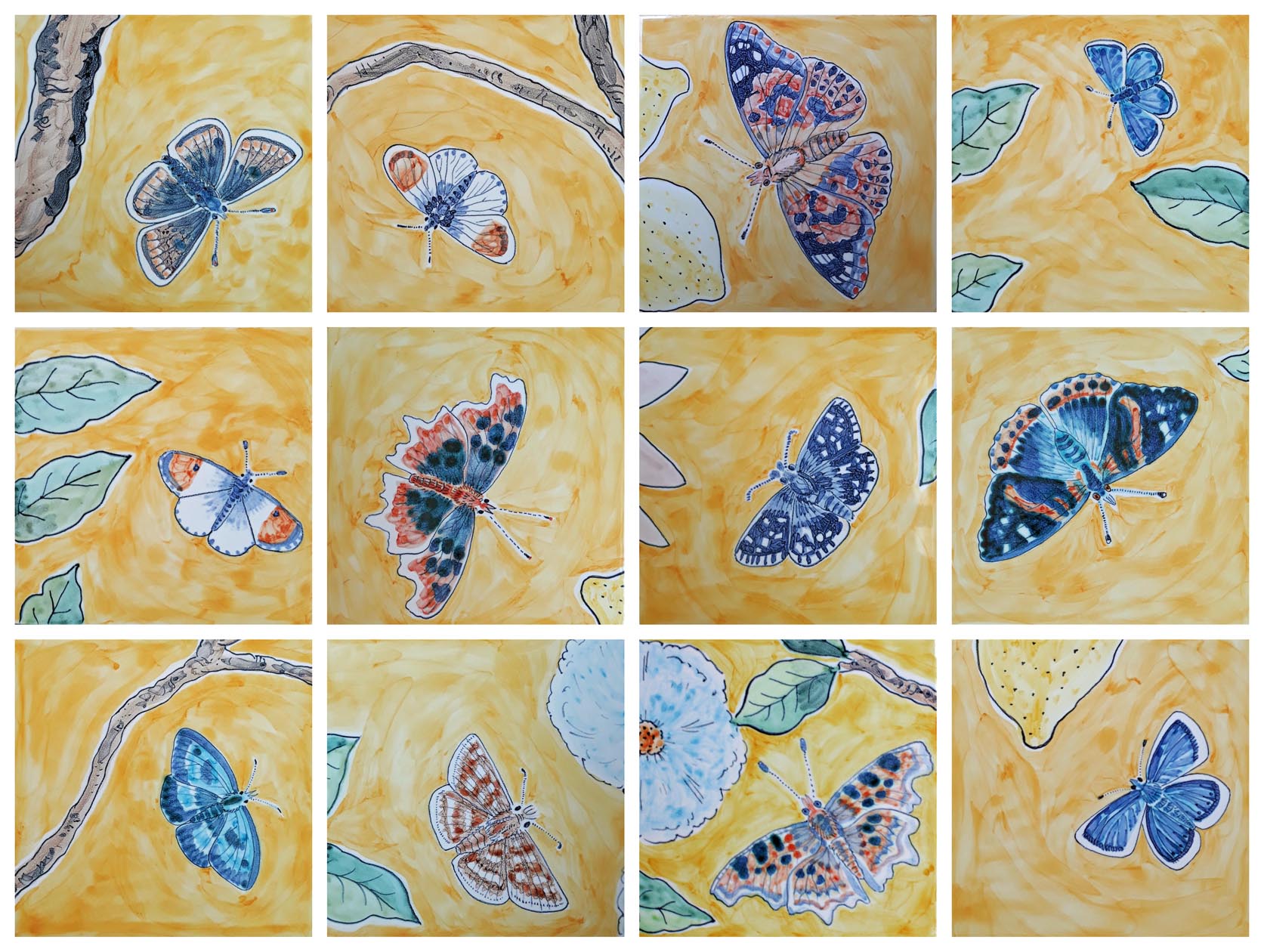Butterfly tiles