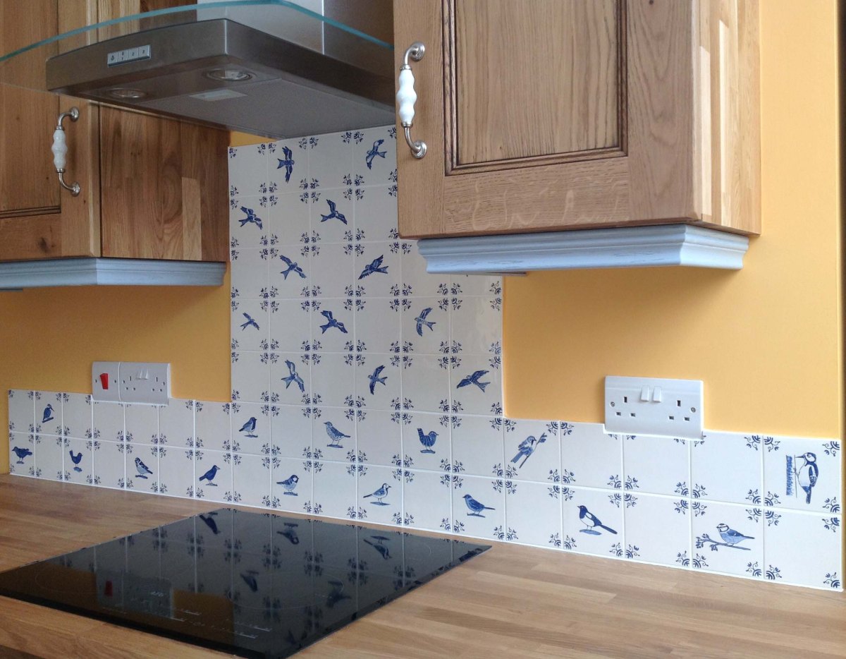 Delft bird tiles