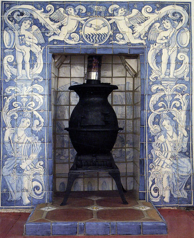 Fireplace tiles