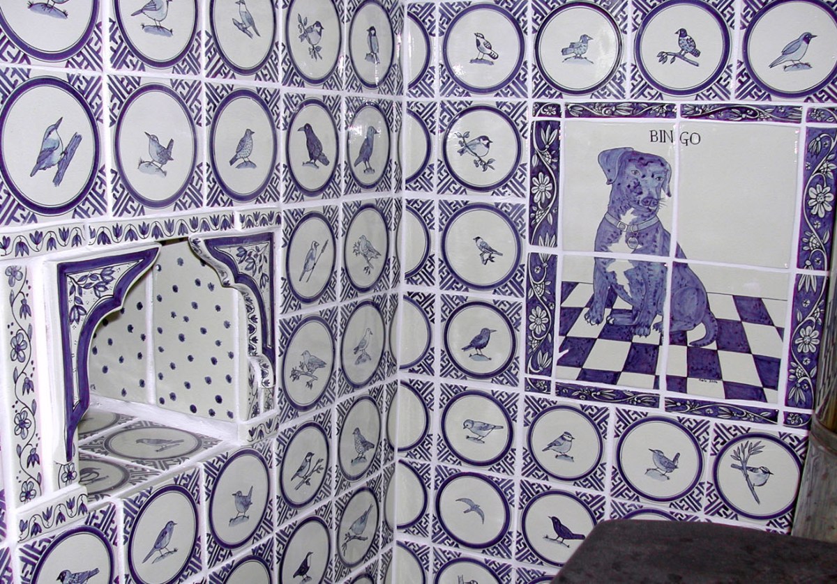 British bird tiles