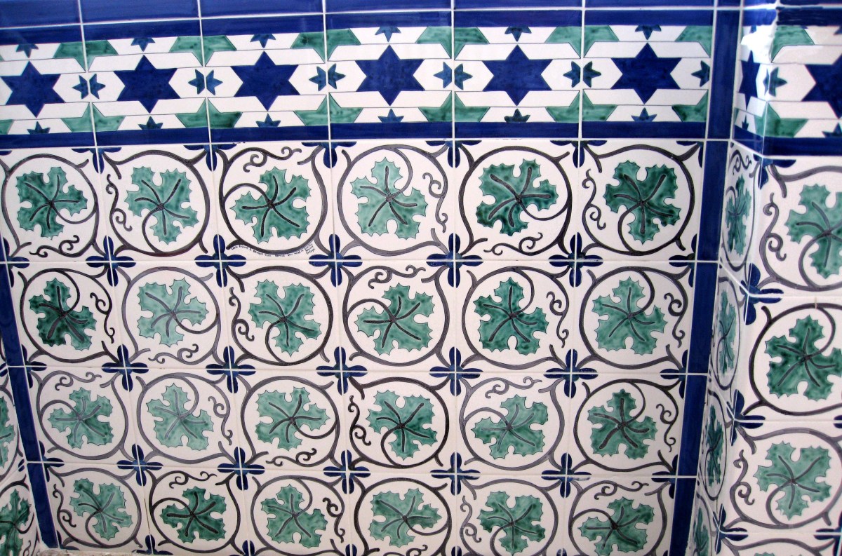 Moorish star tiles