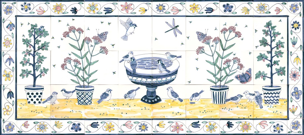 Bird tile panel