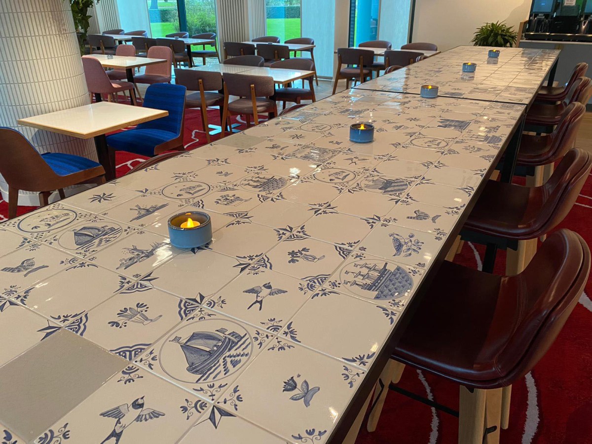 hand painted Delft tiles