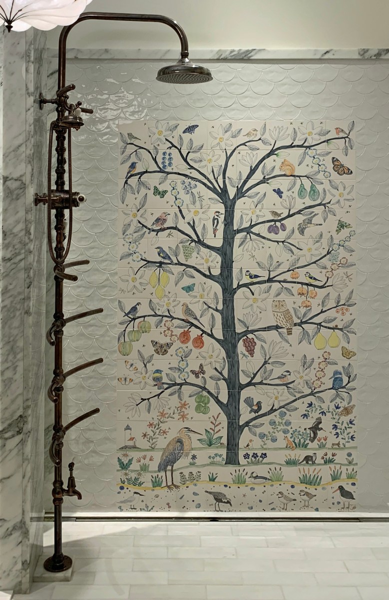 Tree of life bathroom tiles