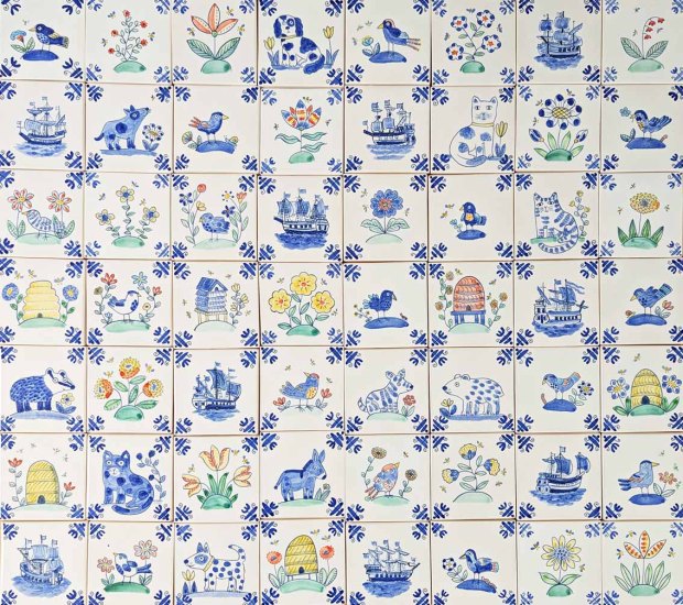Little Delft tiles