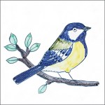 Great tit tile