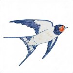Swallow bird tile