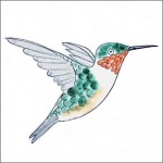 humming bird tile